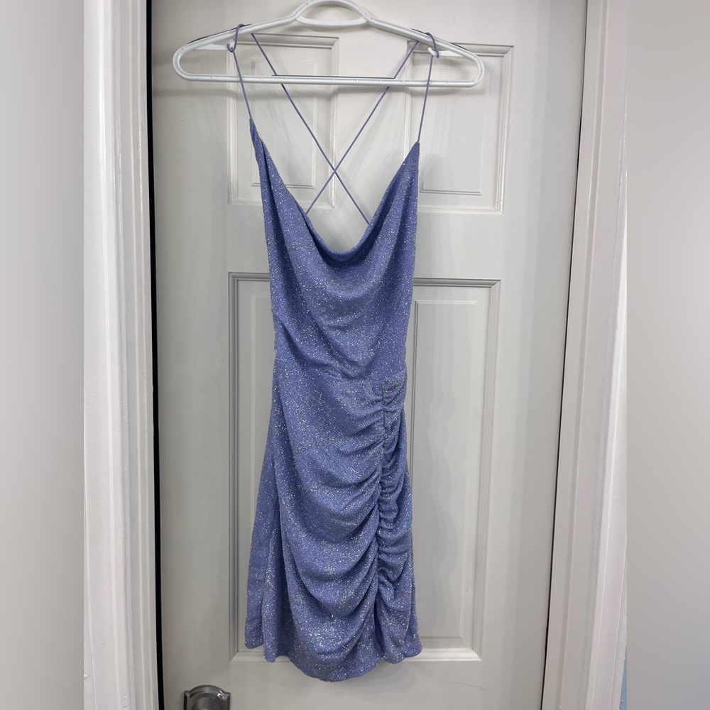B Darlin purple sequin dress